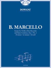 Sonata for Treble (Alto) Recorder and BC - Op. 2 No 2 in D minor - skladby pro altovou flétnu